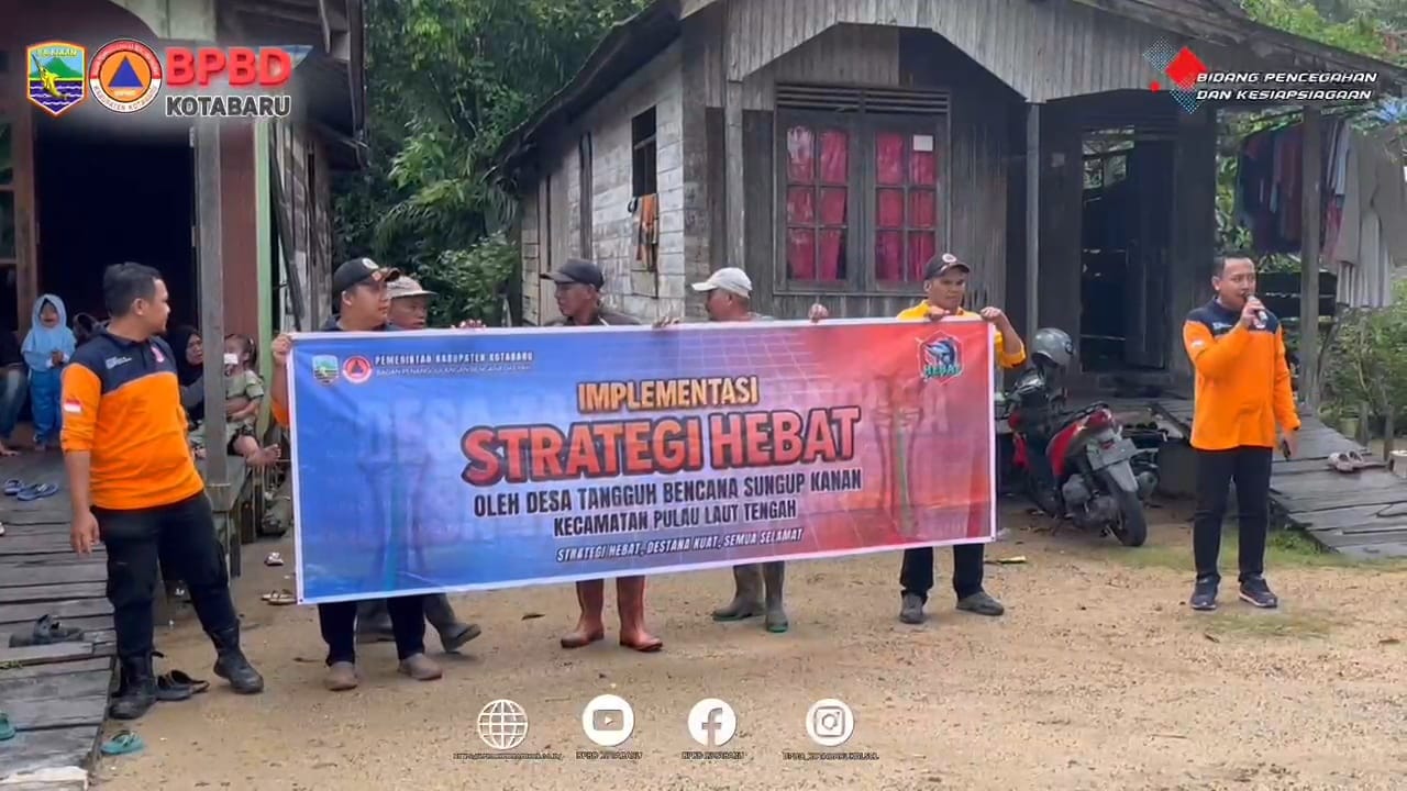 BPBD Kotabaru Implementasikan Strategi Hebat, Destana Sungup Kanan Kini Melek Lingkungan
