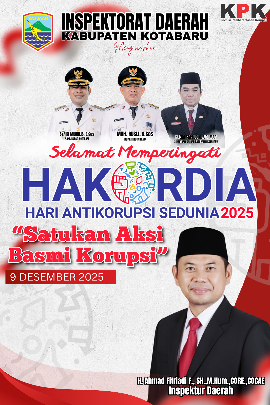 HAKORDIA 2025, Upaya Sistematis Pemkab Kotabaru Berantas Korupsi
