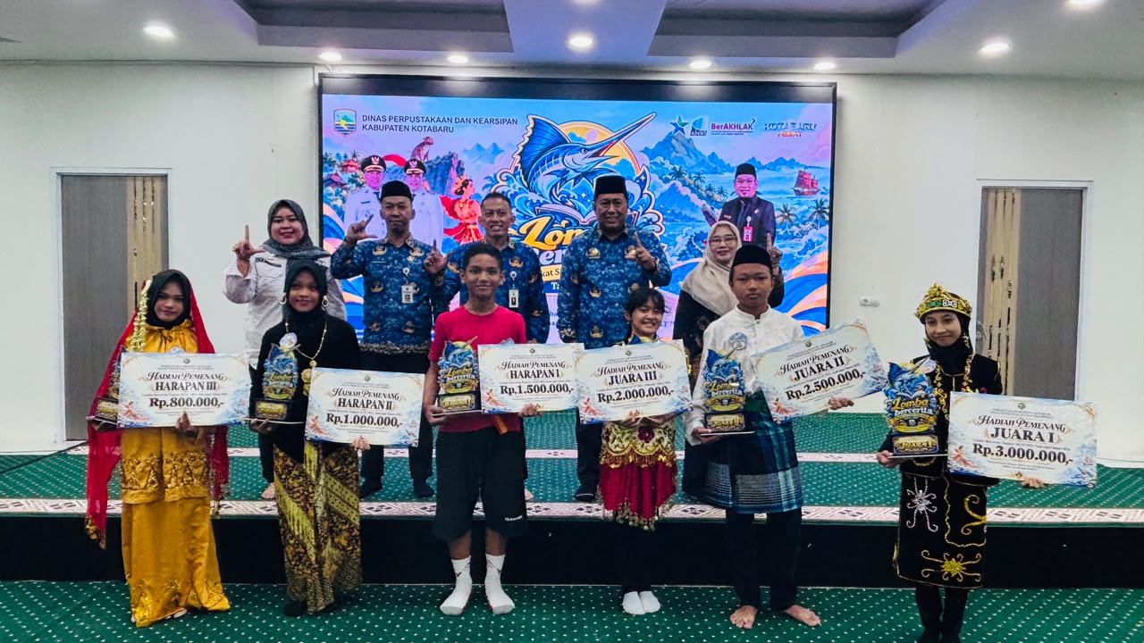 Reva Ramadhani Juara I Lomba Bercerita Dispersip Kotabaru 2026